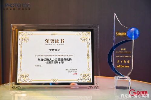 爱才集团荣膺2021年度优选人力资源服务机构，引领人力资源管理咨询新高度